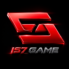IS7 Game official red metallic gaming logo with modern 3D design on a black background.
